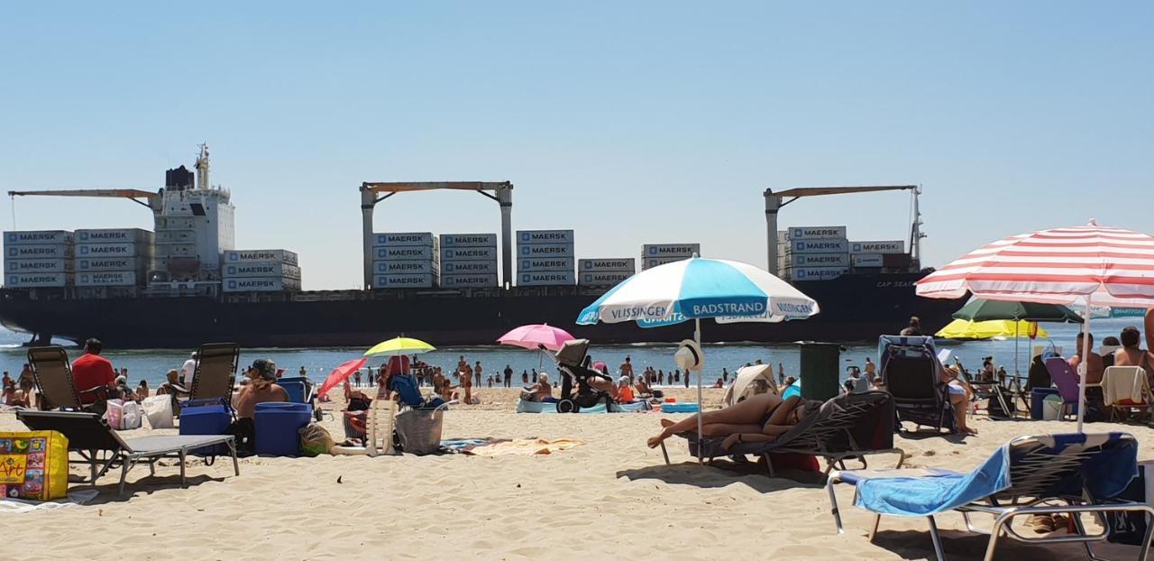 Rijksmonument Havenzicht, Met Zeezicht, Ligging Direct Aan Zee En Centrum Флиссинген Экстерьер фото
